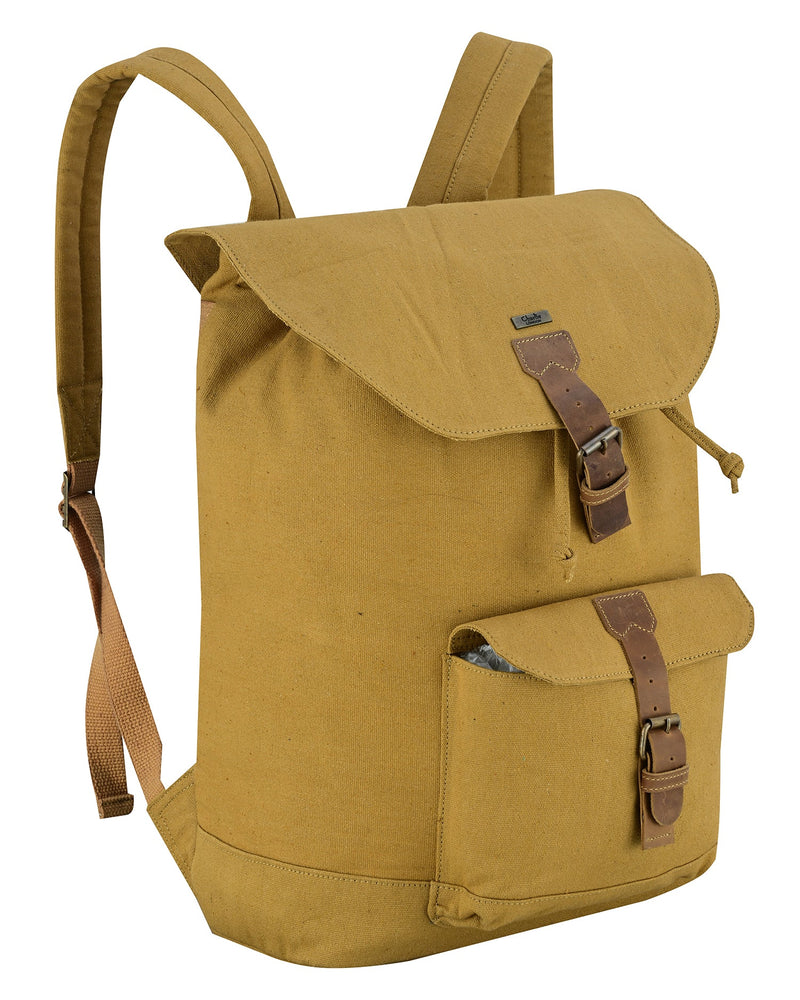 Charlie London Heritage Canvas Casual DayPack, Laptop Backpack -