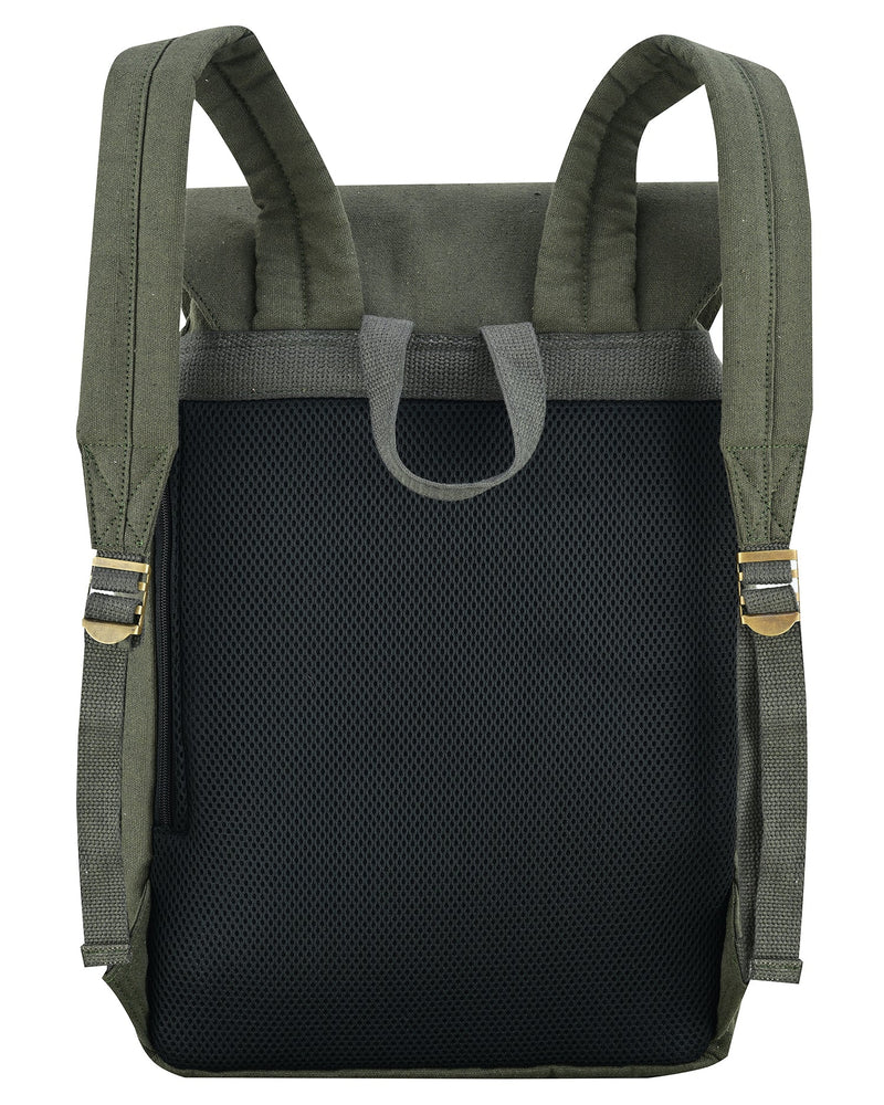 Charlie London Heritage Canvas Casual DayPack, Laptop Backpack -