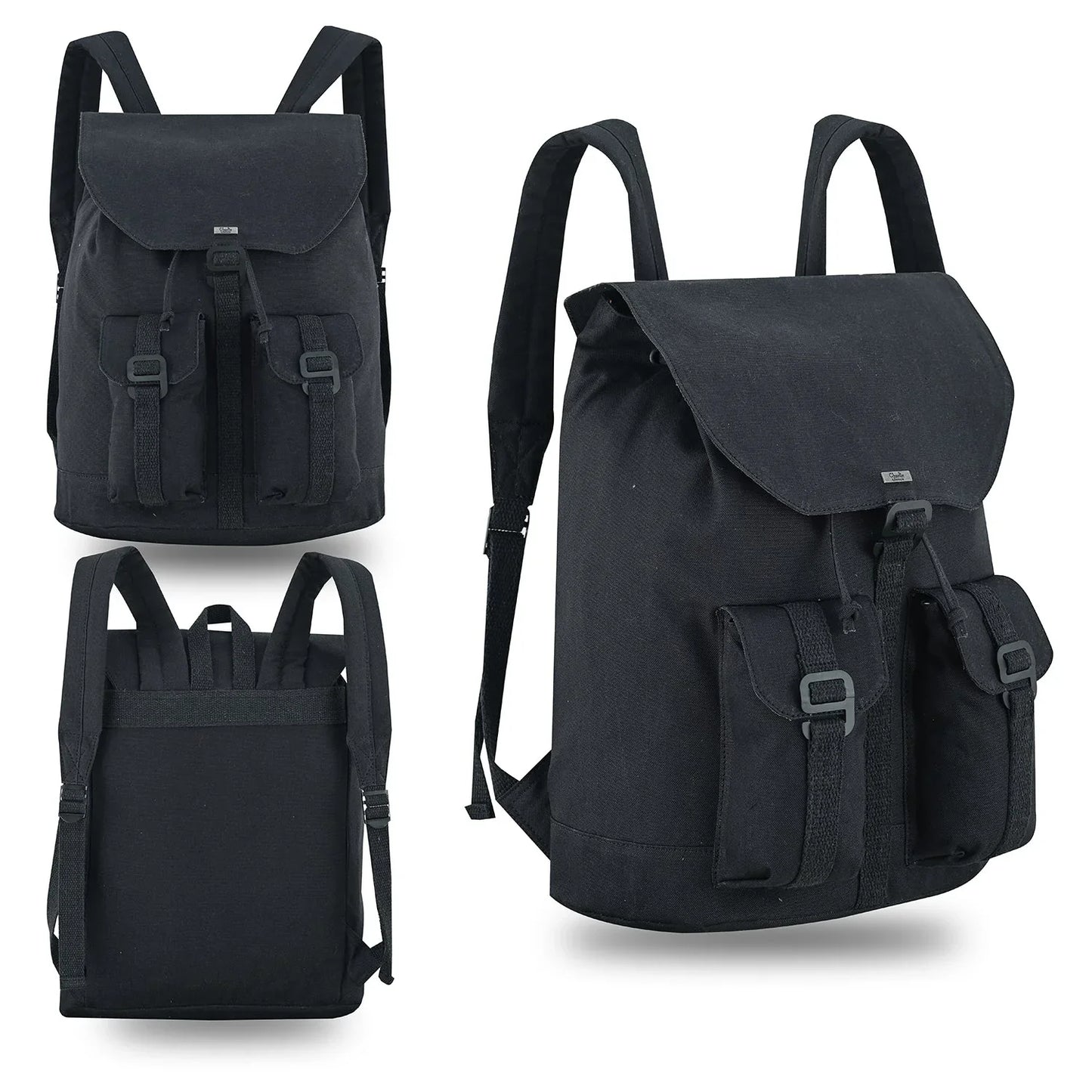 charlie london heritage light weight casual daypack, laptop backpack -