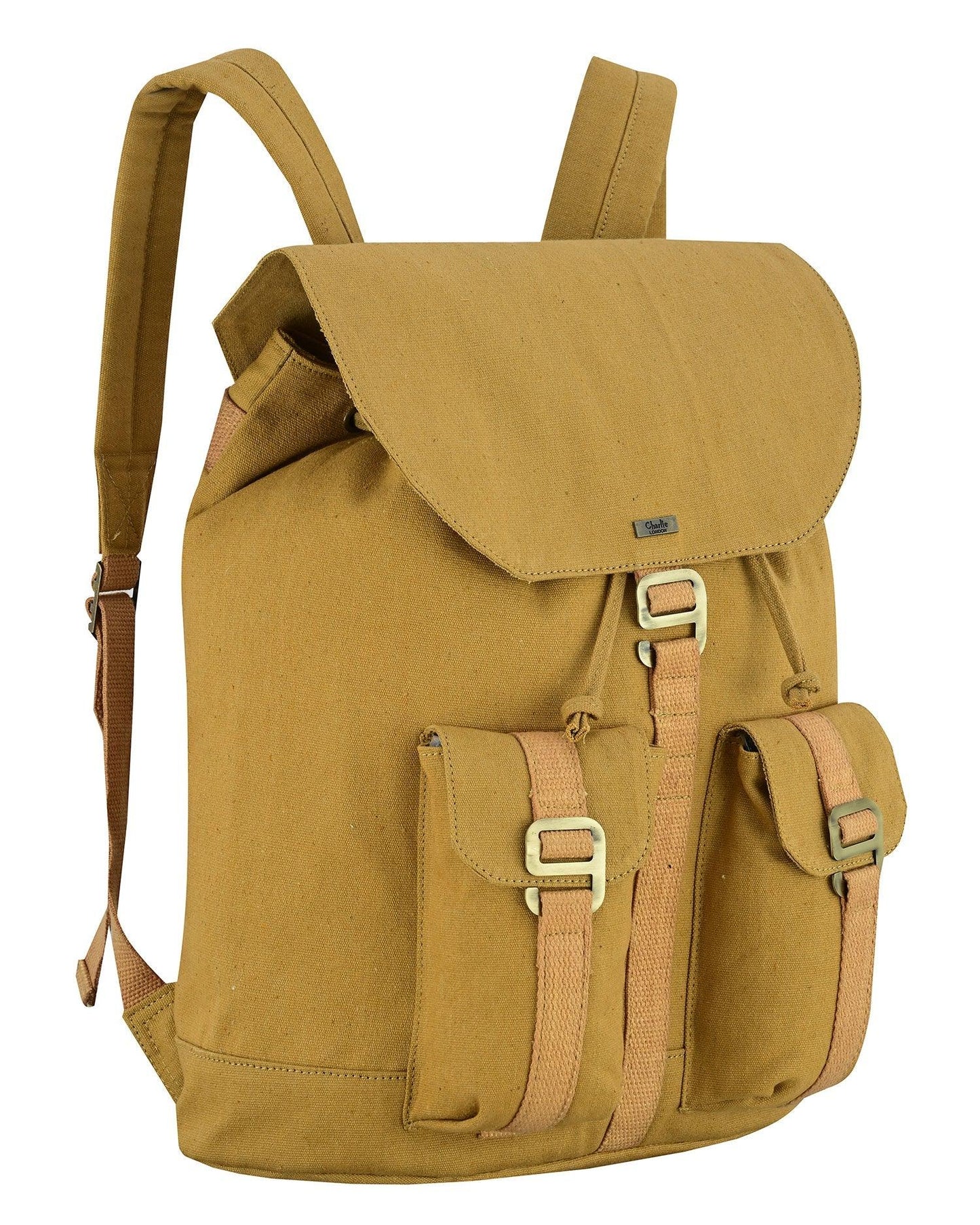charlie london heritage light weight casual daypack, laptop backpack -