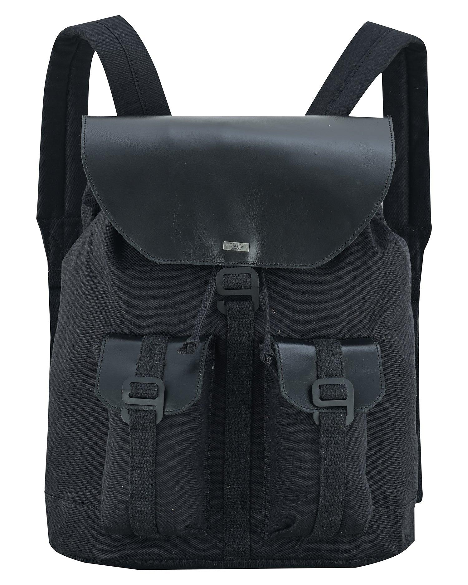 Charlie London Heritage Light Weight Casual DayPack, Laptop Backpack -