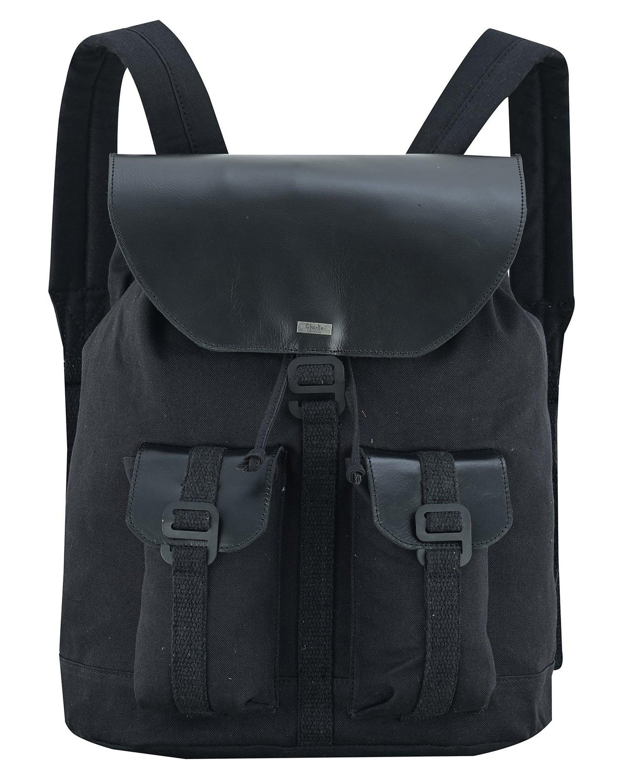 Charlie London Heritage Light Weight Casual DayPack, Laptop Backpack -