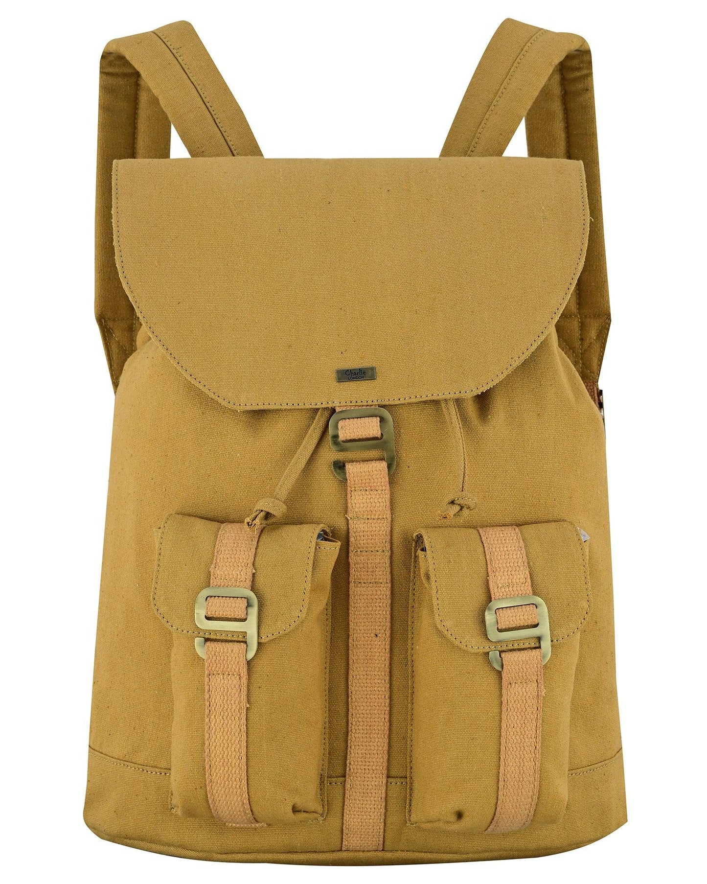 charlie london heritage light weight casual daypack, laptop backpack -