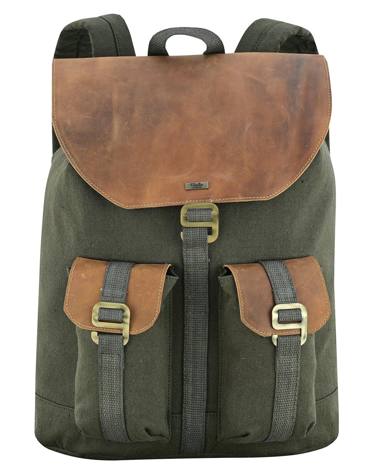 charlie london heritage light weight casual daypack, laptop backpack -