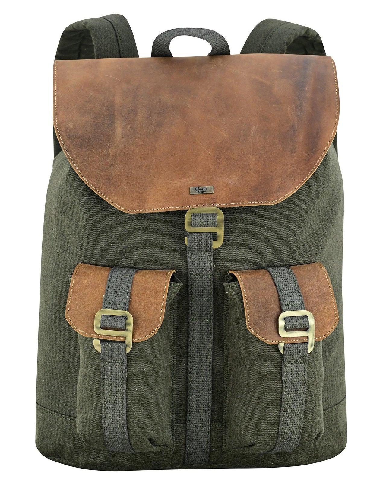Charlie London Heritage Light Weight Casual DayPack, Laptop Backpack -