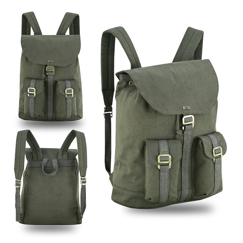 Charlie London Heritage Light Weight Casual DayPack, Laptop Backpack -
