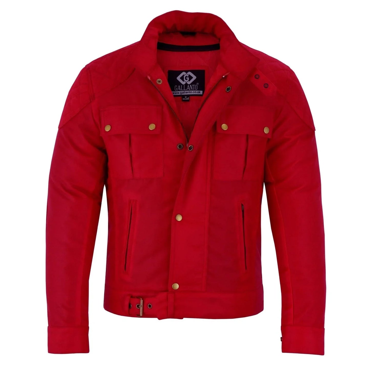 classic brown waxed cotton motorcycle jacket textile biker -
