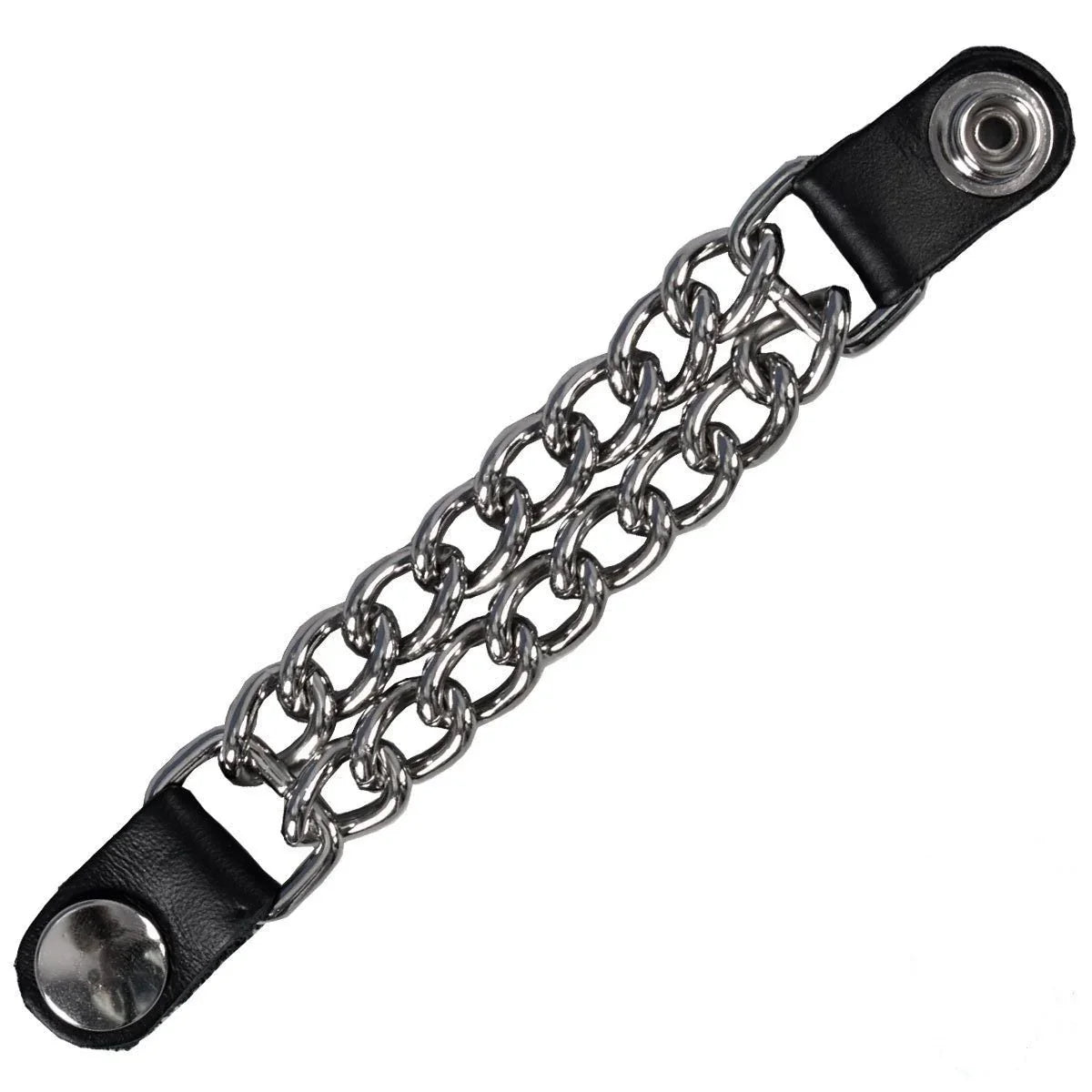 classic chrome snap button vest waistcoat extender -