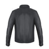 Classic Dark Grey Waxed Cotton Textile Biker Jacket -