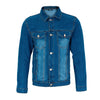 Classic Denim Jacket in Blue and Black -