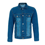 Classic Denim Jacket in Blue and Black -