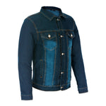 Classic Denim Jacket in Blue and Black -