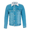 Classic Denim Sherpa Jacket in Blue -