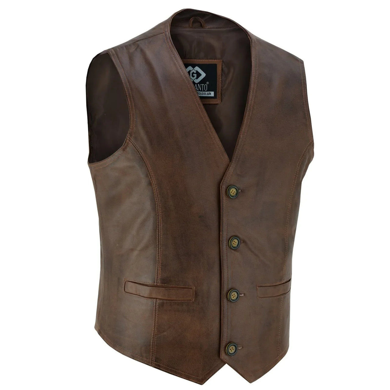 Mannen Retro Vest V-hals Lederen Vest Motorfiets Pak Vest Biker Vest Mannen Retro Vest V-hals Lederen Vest Motorfiets Pak Vest Biker Vest