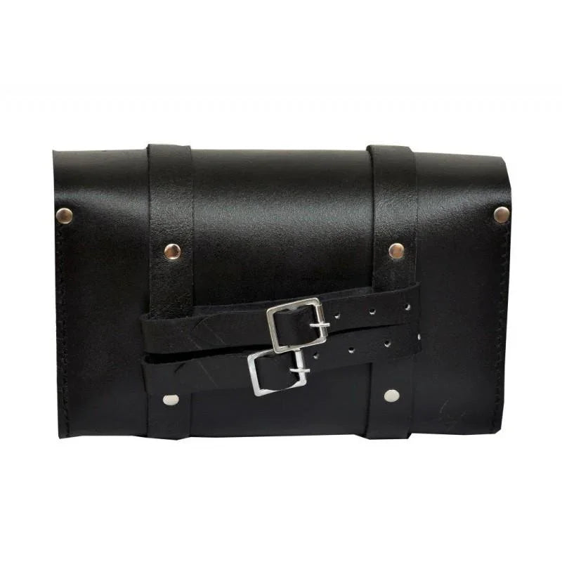 concho medium motorcycle leather black classic tool bag -
