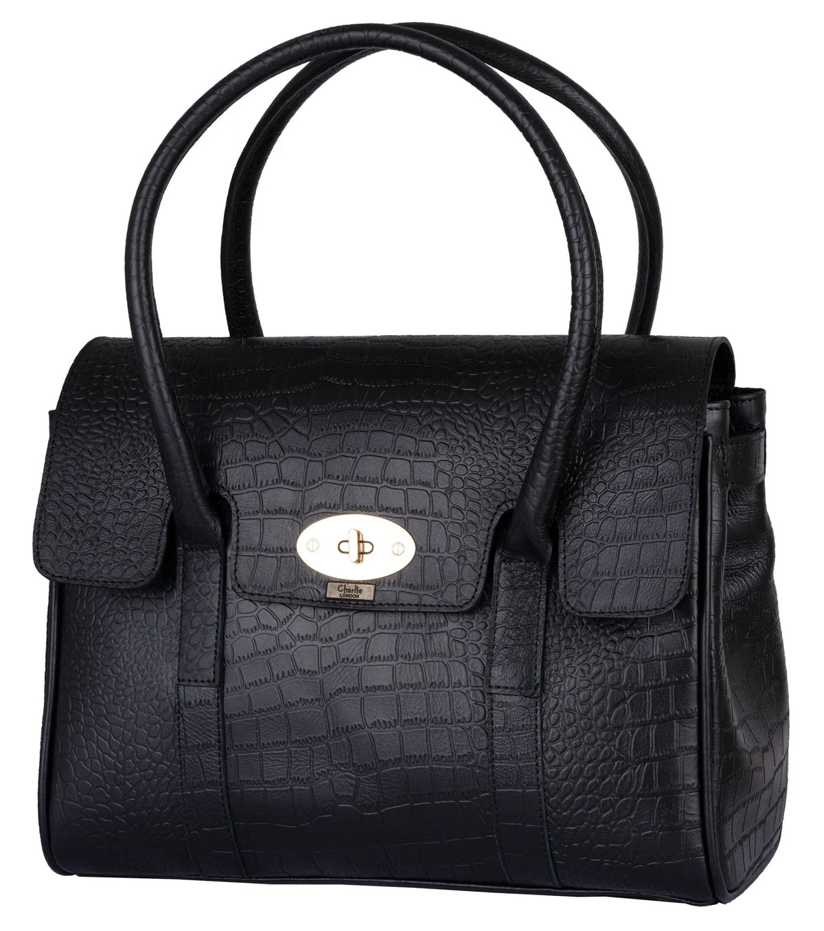 Falkirk Crocodile Embossed Womens Leather Handbags -