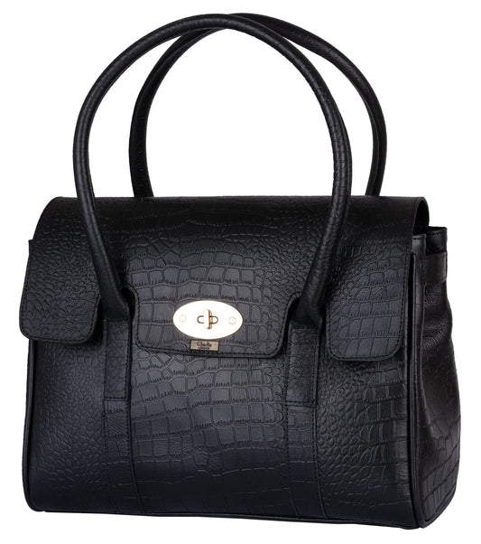 Falkirk Crocodile Embossed Womens Leather Handbags -