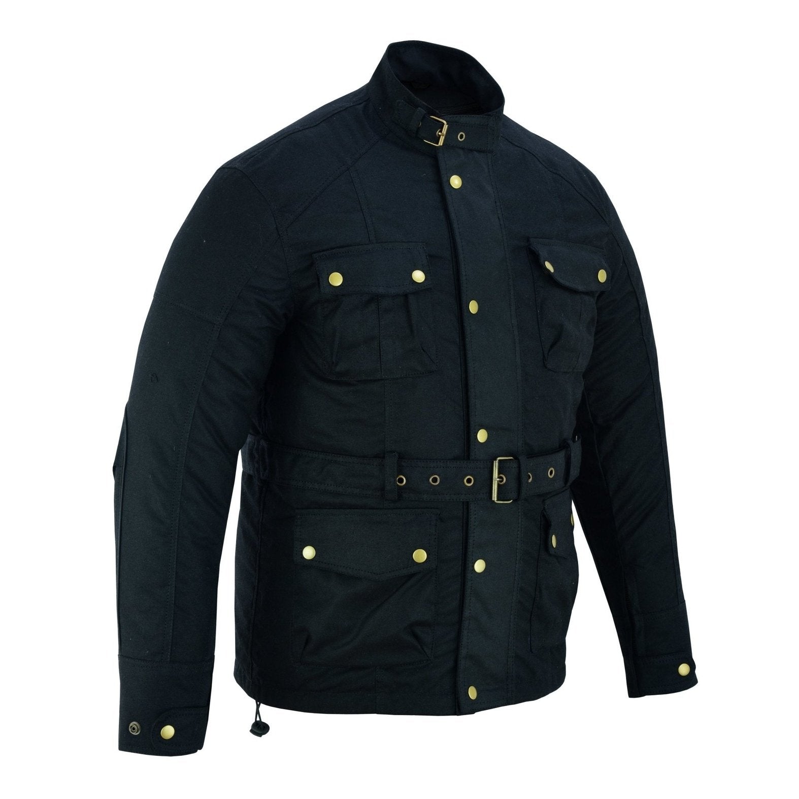 Mens waxed cotton motorcycle jacket shop