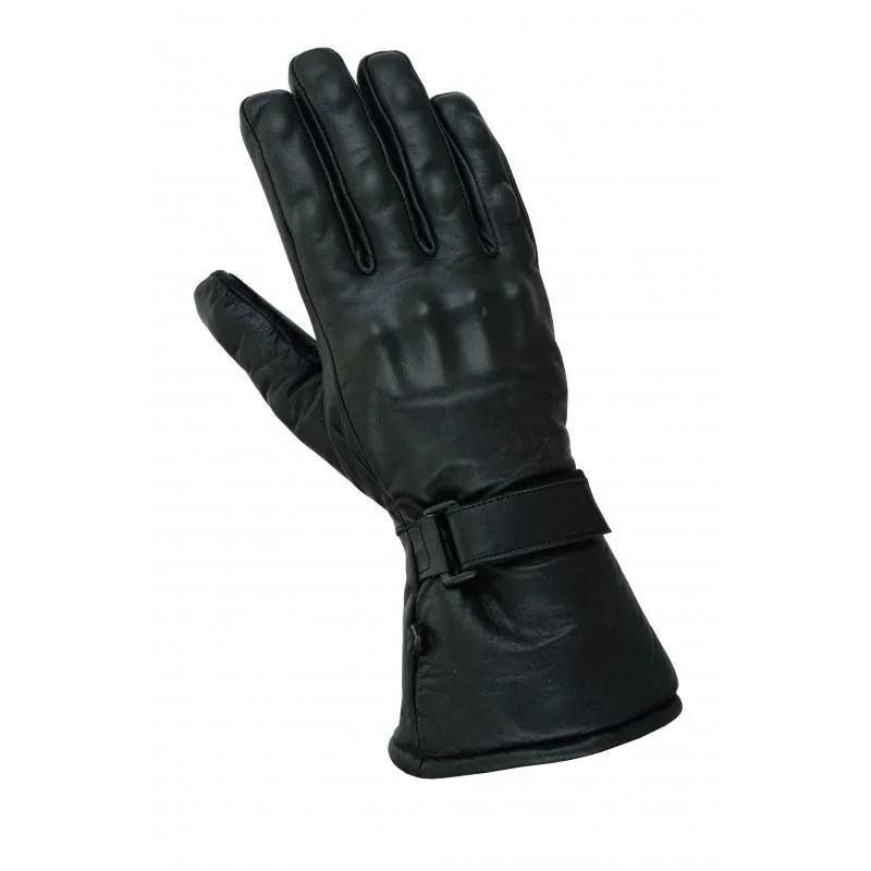 gallanto blackmotorcycle armoured thinsulate leather winter long gloves biker -