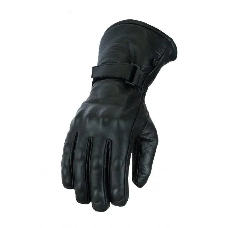 gallanto blackmotorcycle armoured thinsulate leather winter long gloves biker -