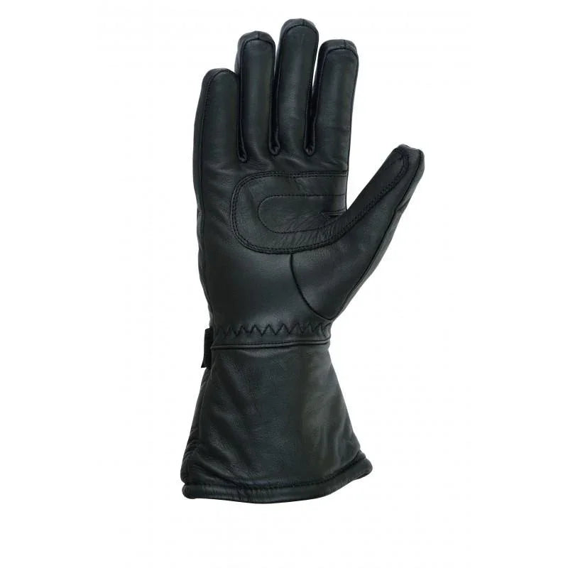 gallanto blackmotorcycle armoured thinsulate leather winter long gloves biker -