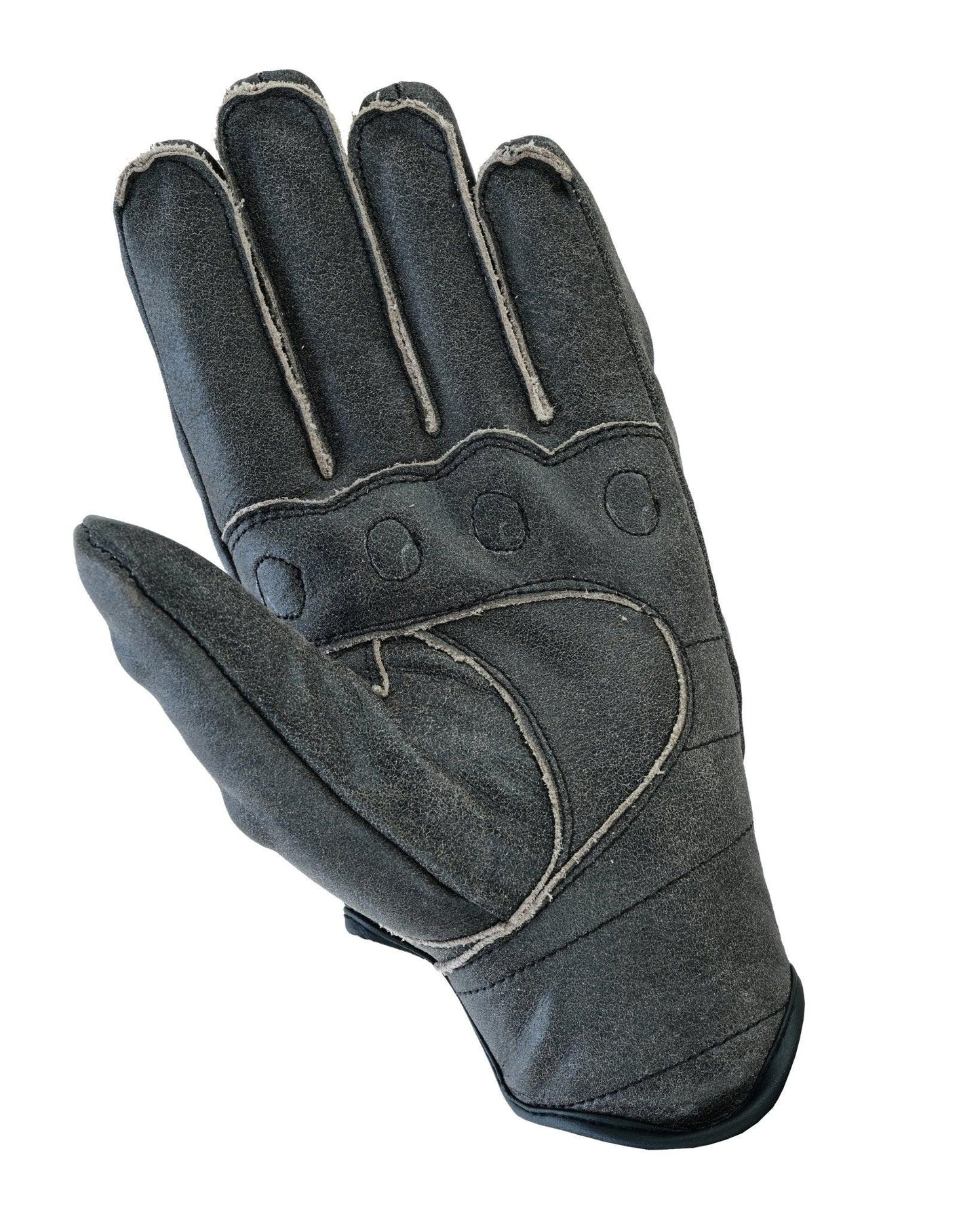 gallanto brown motorcycle armored thinsulate leather winter short gloves motorbike -