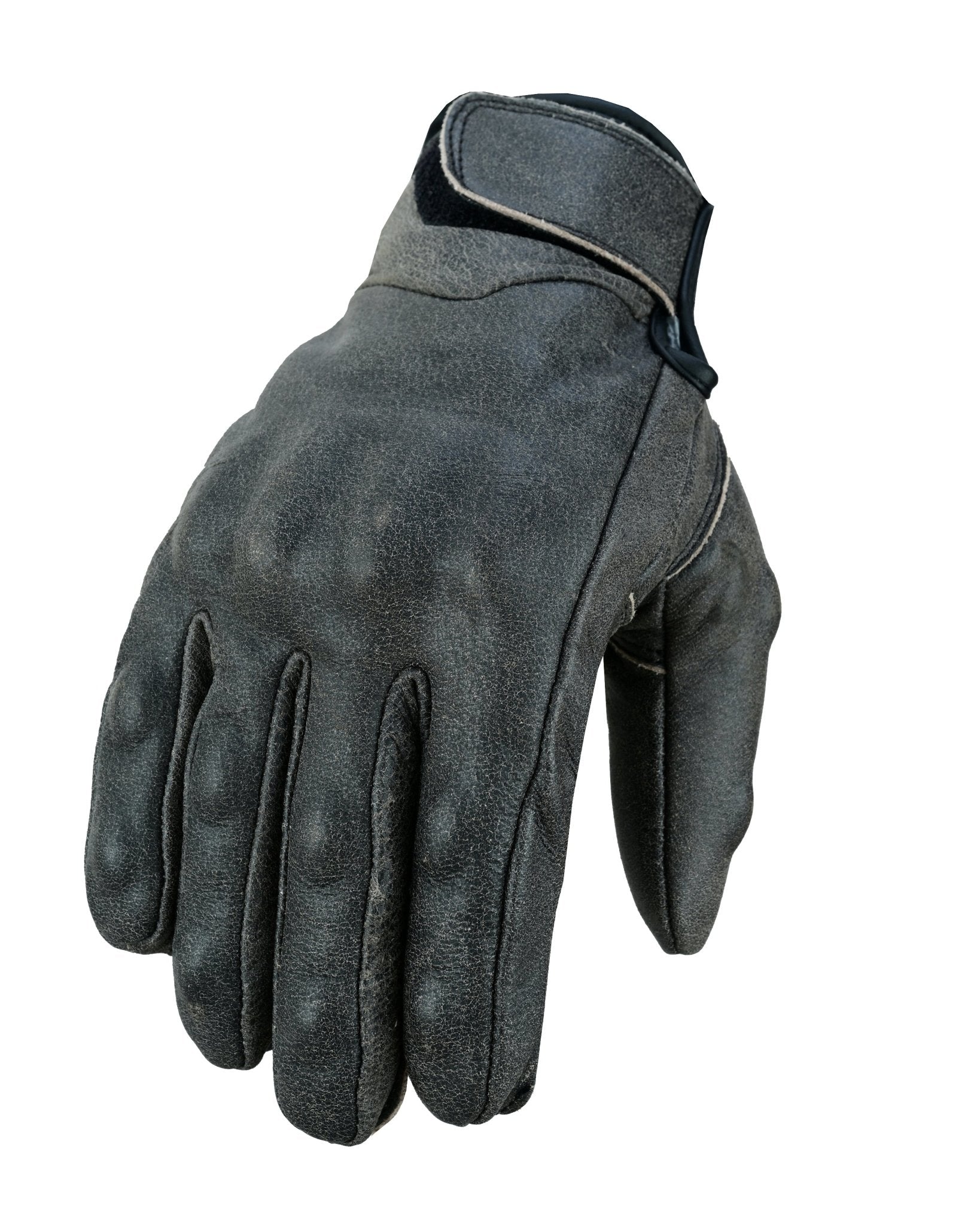 Gallanto Brown Motorcycle Armored Thinsulate Leather Winter Short Glov Vintage Leather