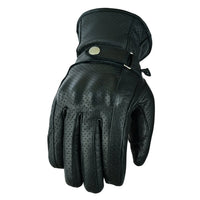 Gallanto Brown Motorcycle Armoured Leather Summer Vented Gloves -