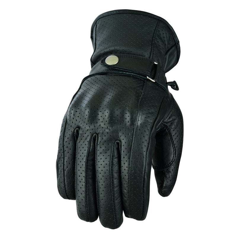 Gallanto Brown Motorcycle Armoured Leather Summer Vented Gloves -