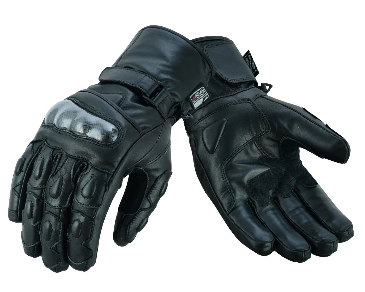 gallanto brown motorcycle armoured thinsulate leather gloves -