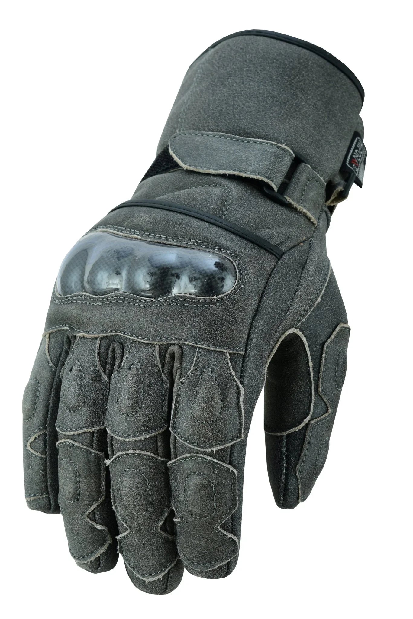 gallanto brown motorcycle armoured thinsulate leather gloves -