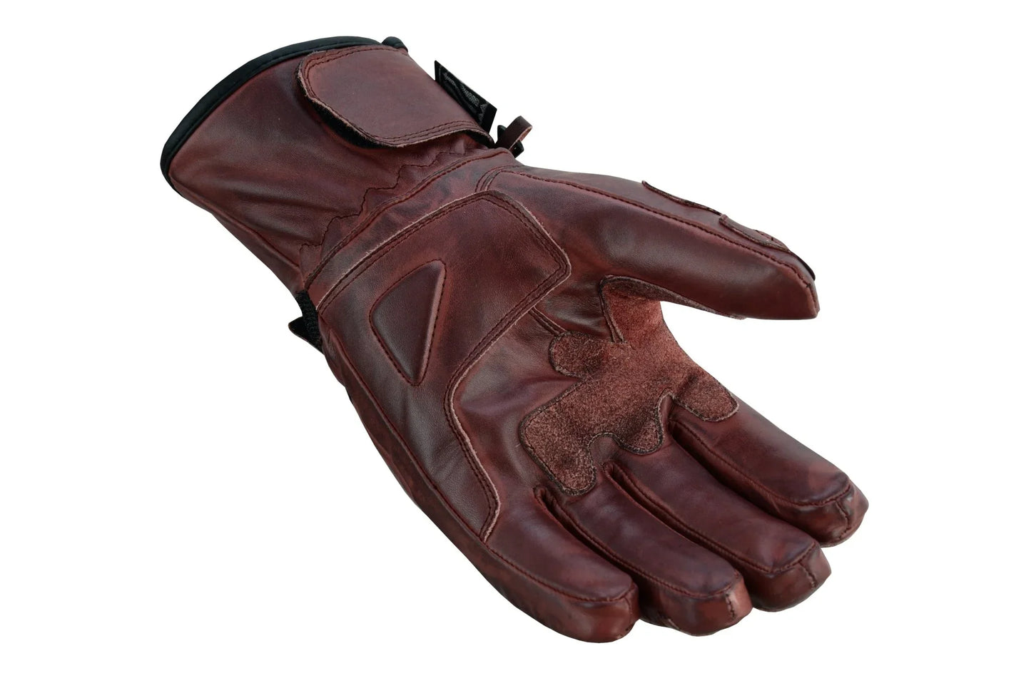 gallanto brown motorcycle armoured thinsulate leather gloves -