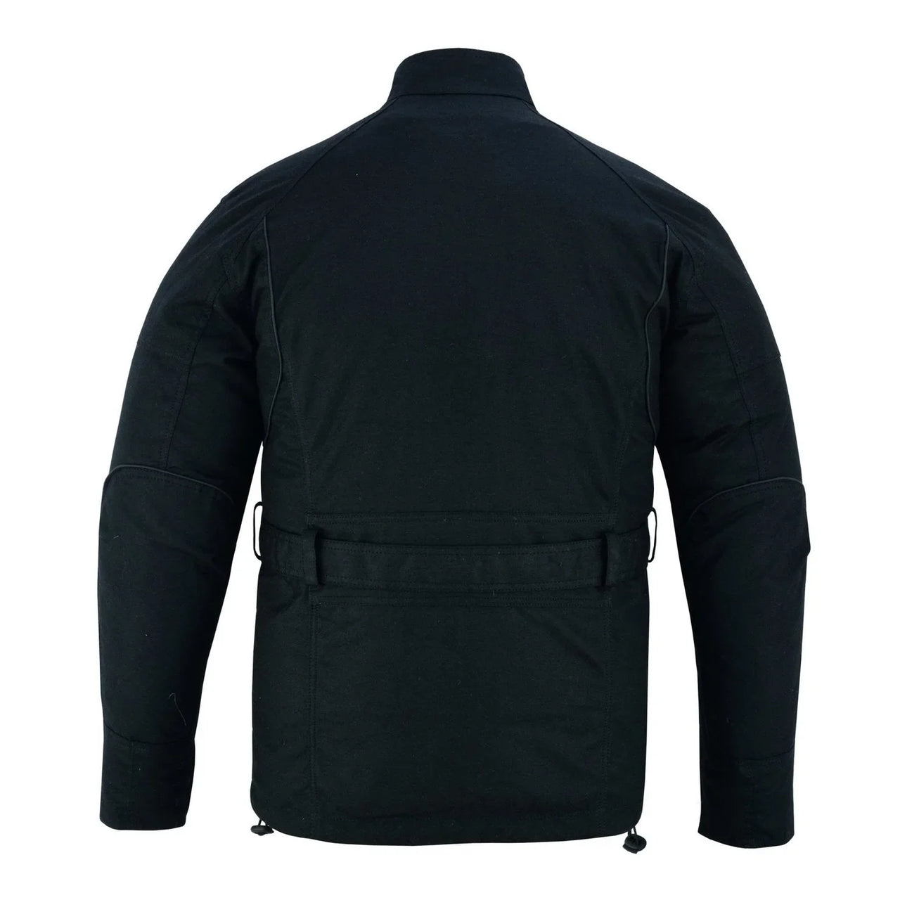 Gallanto Brown Wax Cotton Armoured Motorcycle Biker Long Waterproof Jacket -