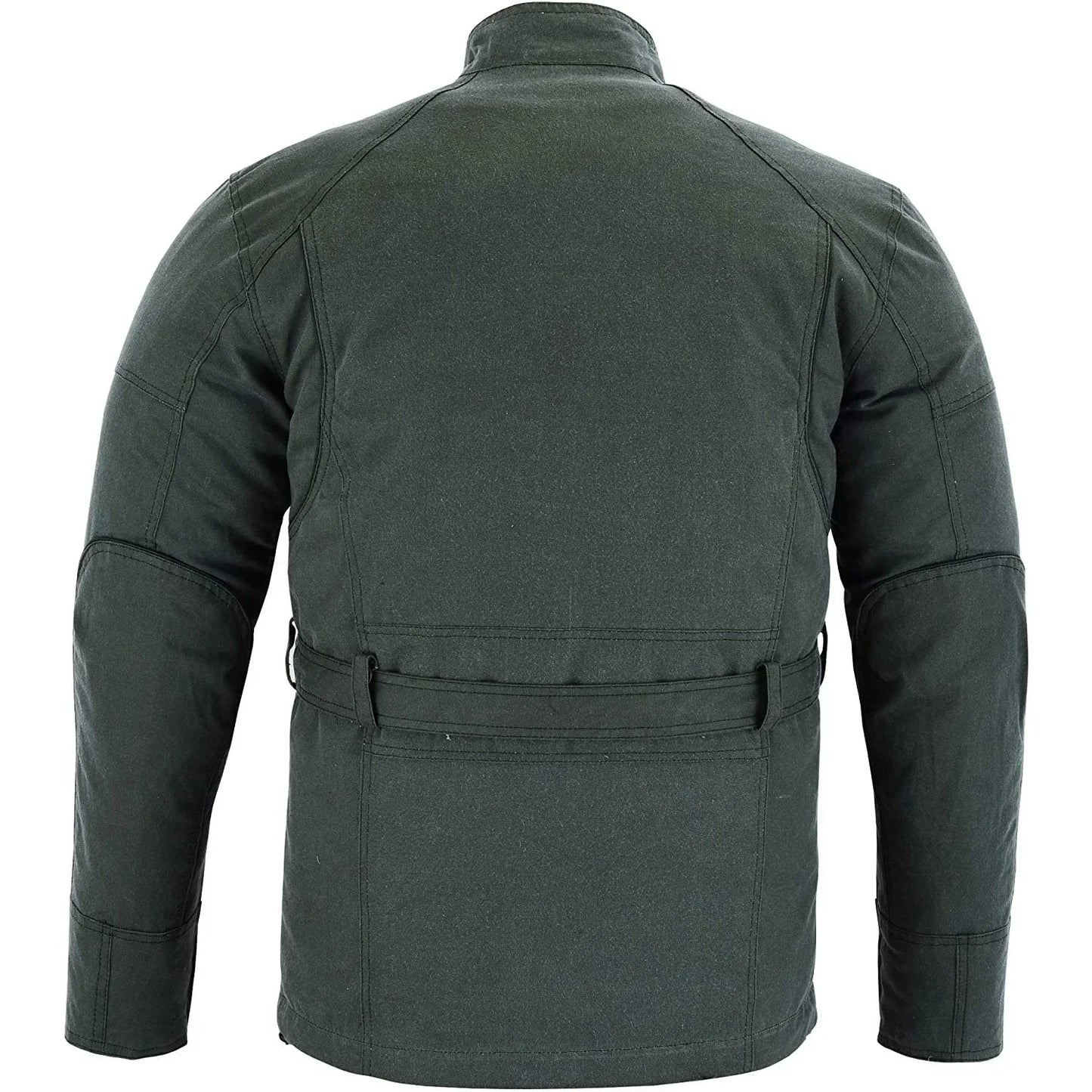 gallanto green wax cotton armoured motorcycle motorbike jacket waterproof -