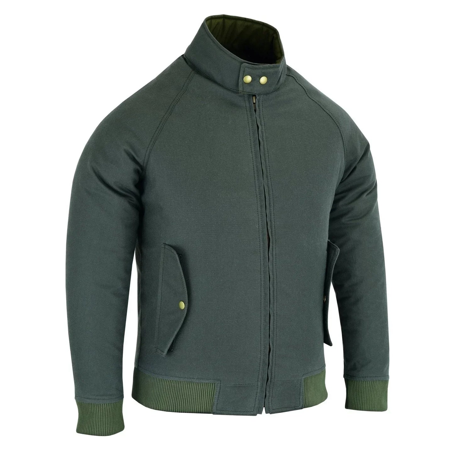 gallanto wax cotton armoured bomber jacket waterproof biker motorcycle -