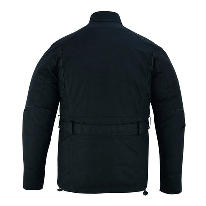 Gallanto Wax Cotton Armoured Motorcycle Motorbike Jacket Waterproof -