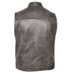 Gilet Sons of Anarchy Cowhide Leather Vest Biker Motorcycle -