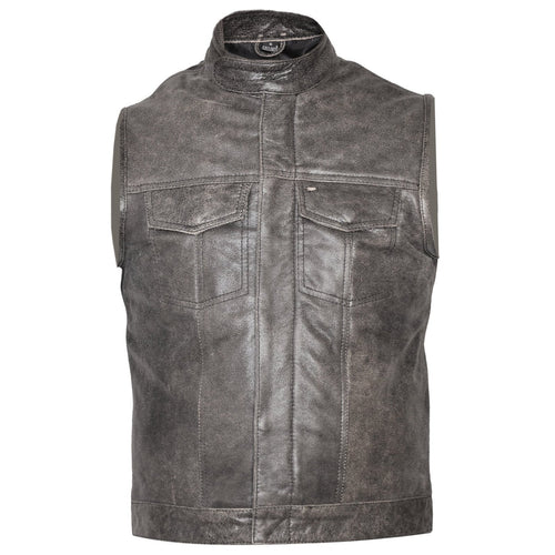 Gilet Sons of Anarchy Cowhide Leather Vest Biker Motorcycle -