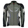 Grey and Black Ladies Fabric Biker Jacket Armoured -