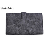 Handcrafted Black And White Cracker Textured Wallet -