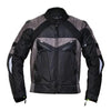 Hawk Black/Grey Textile Biker Motorcycle Waterproof Armoured Jacket -