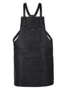 High Quality Cross Back Leather Apron - Butcher Apron - BBQ Apron -