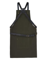 High Quality Cross Back Leather Apron - Butcher Apron - BBQ Apron -