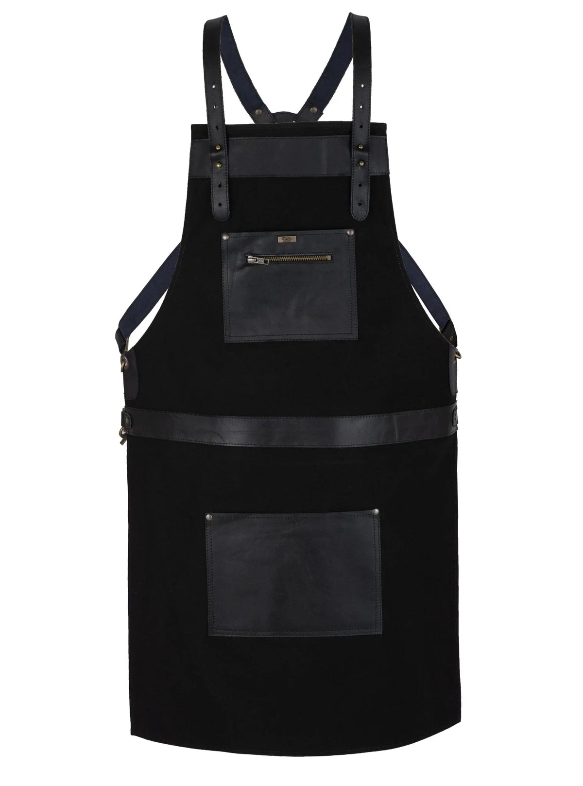 High Quality Cross Back Leather Apron - Butcher Apron - BBQ Apron -