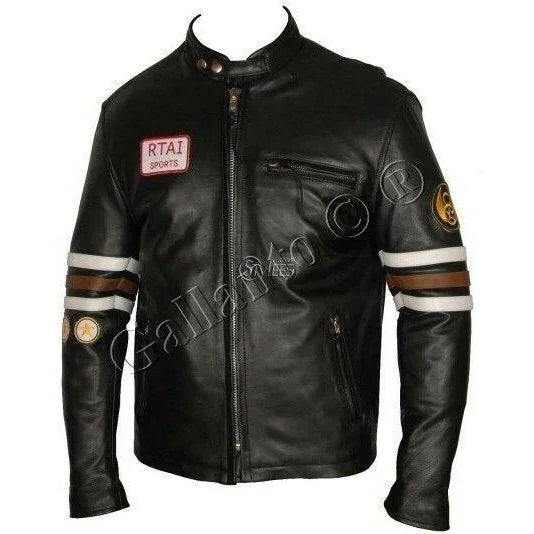house m.d. gregory leather jacket cowhide -