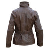 Ladies Fashion Vintage Leather Jacket Women in Brown or Tan -