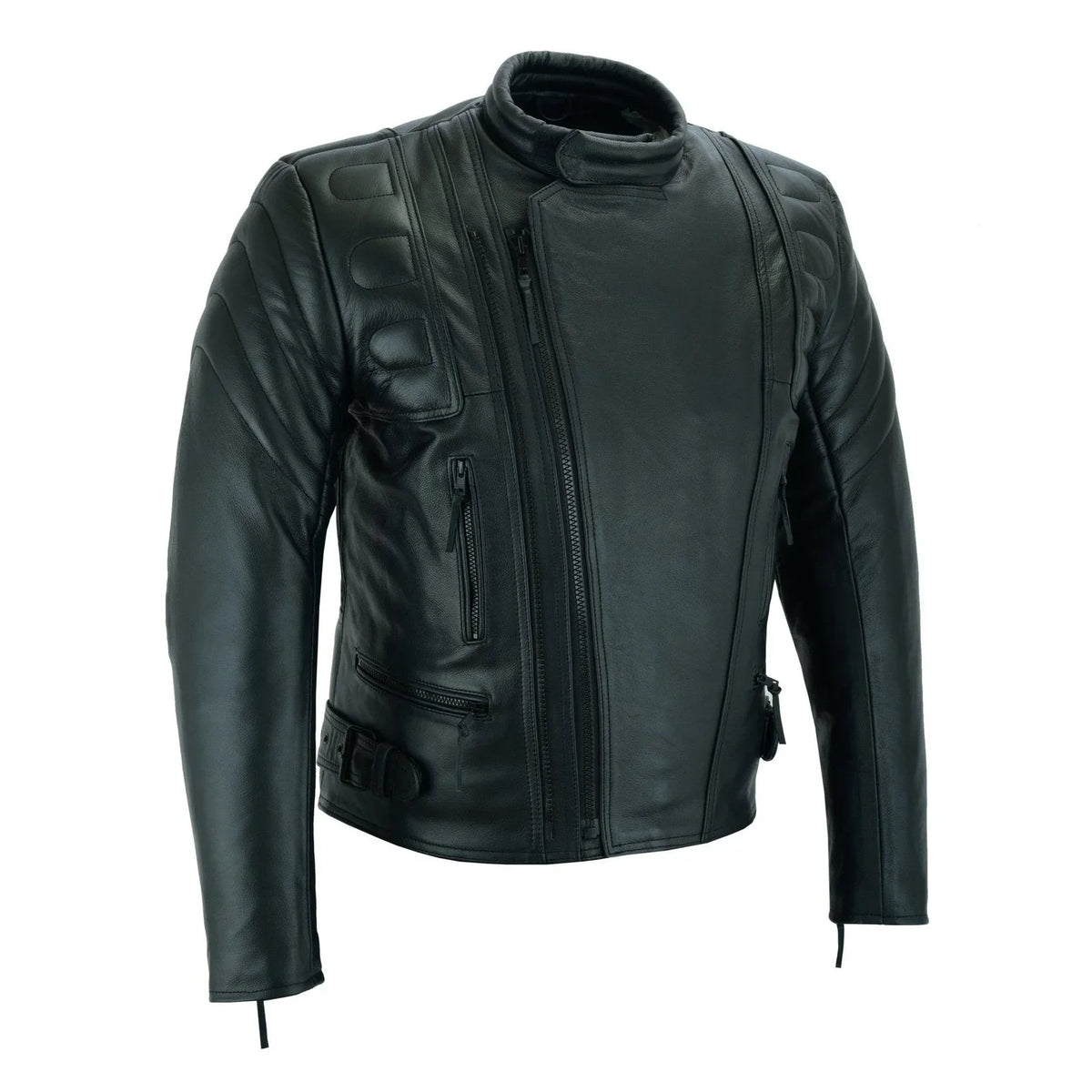 Limo Padded Motorcycle Police Leather Armoured Jacket -
