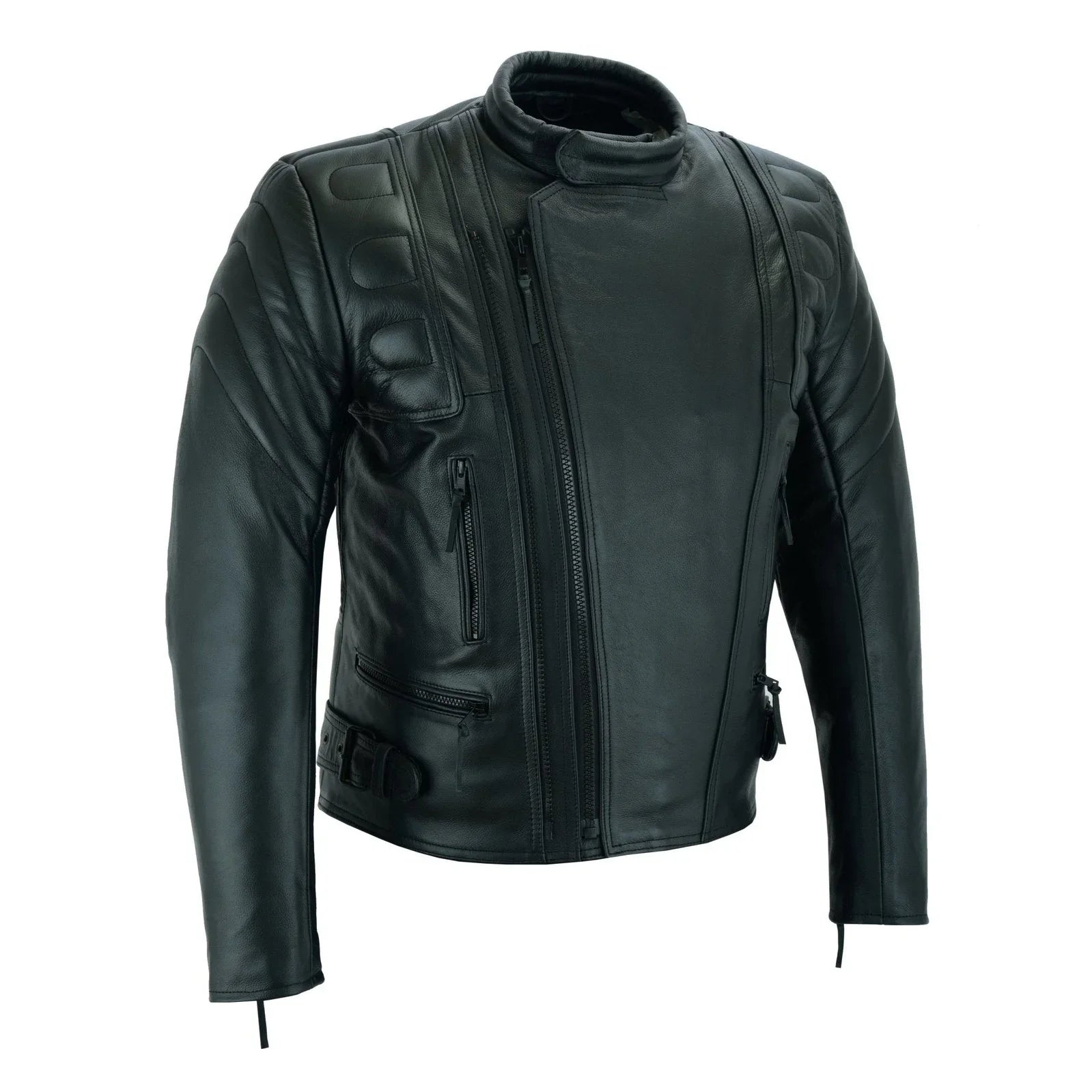 Limo Padded Motorcycle Police Leather Armoured Jacket -