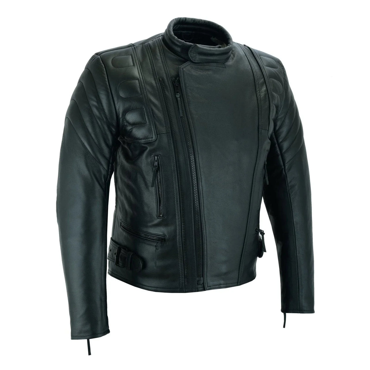 Limo Padded Motorcycle Police Leather Armoured Jacket -