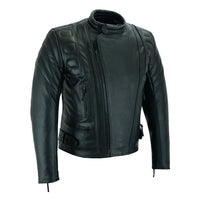 Limo Padded Motorcycle Police Leather Armoured Jacket -